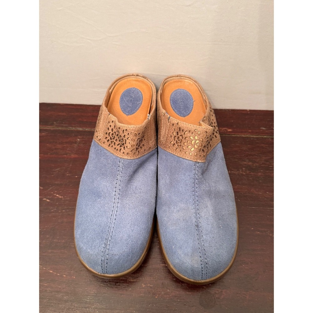 NWOT Ariat Comfort Clogs Mule Shoes Blue Brown Women's 11B